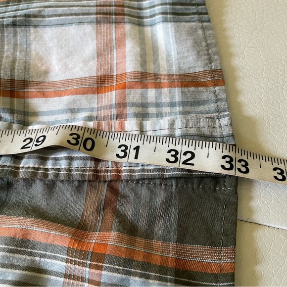 Work 'N Sport men’s short sleeve Pearl snap button up shirt size large plaid - Picture 8 of 8